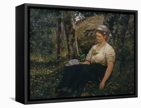 The letter by Olaf Isaachsen-Thorolf Holmboe-Framed Premier Image Canvas