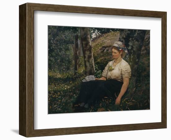 The letter by Olaf Isaachsen-Thorolf Holmboe-Framed Giclee Print