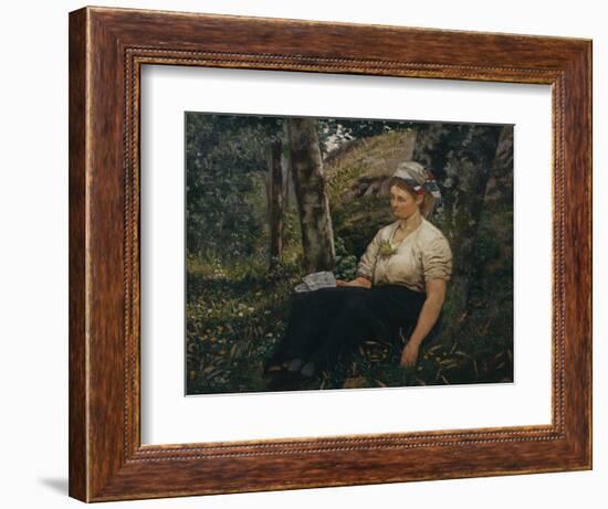 The letter by Olaf Isaachsen-Thorolf Holmboe-Framed Giclee Print