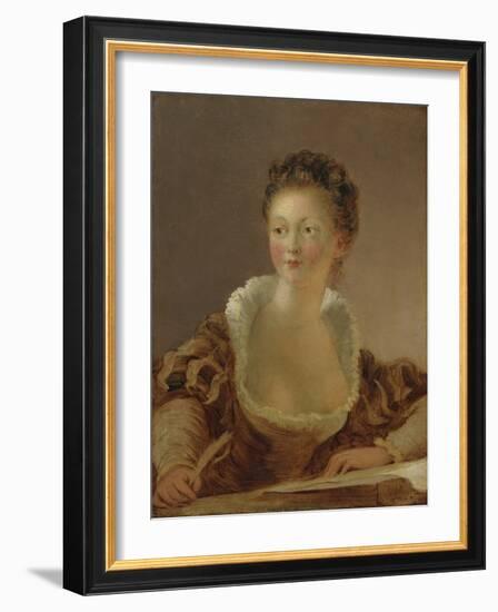 The Letter, C.1776 (Oil on Canvas)-Jean-Honore Fragonard-Framed Giclee Print