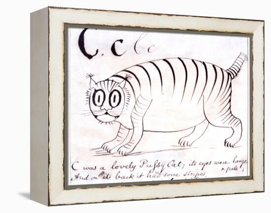 The Letter C of the Alphabet, c.1880 Pen and Indian Ink-Edward Lear-Framed Premier Image Canvas