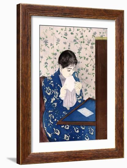 The Letter, C1890-Mary Cassatt-Framed Giclee Print