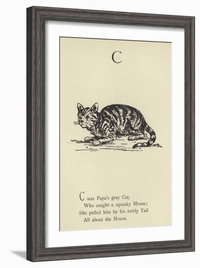 The Letter C-Edward Lear-Framed Giclee Print