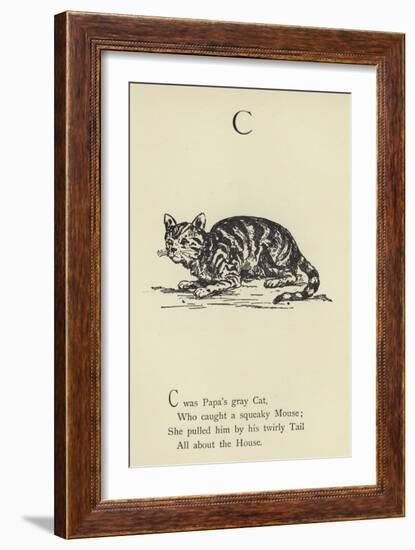 The Letter C-Edward Lear-Framed Giclee Print