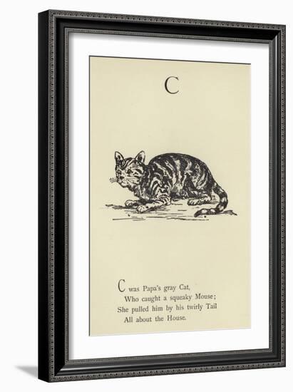 The Letter C-Edward Lear-Framed Giclee Print