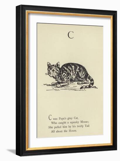 The Letter C-Edward Lear-Framed Giclee Print