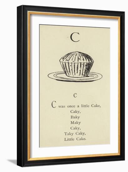 The Letter C-Edward Lear-Framed Giclee Print