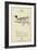 The Letter D-Edward Lear-Framed Giclee Print