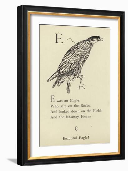 The Letter E-Edward Lear-Framed Giclee Print