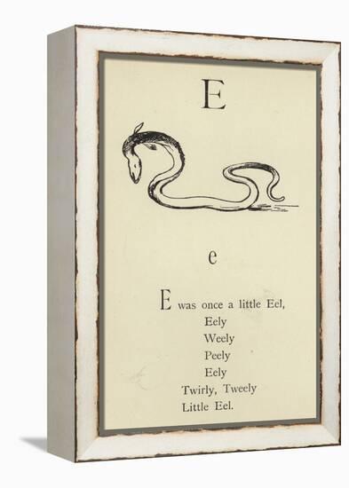 The Letter E-Edward Lear-Framed Premier Image Canvas