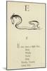 The Letter E-Edward Lear-Mounted Giclee Print