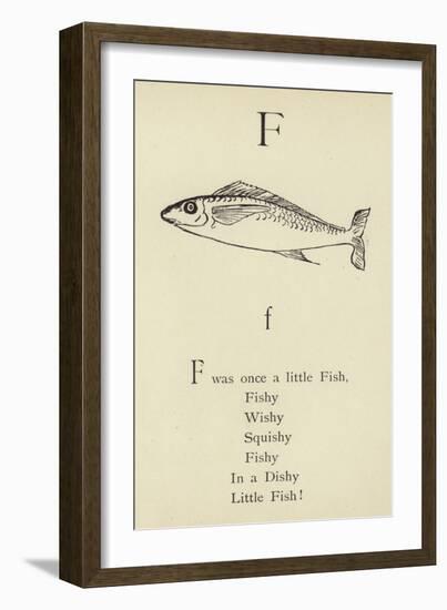 The Letter F-Edward Lear-Framed Giclee Print