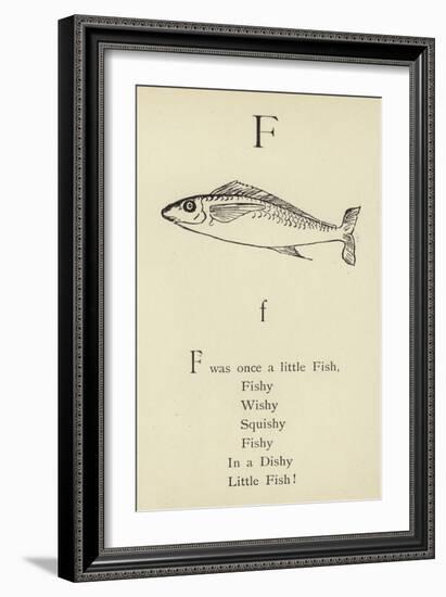 The Letter F-Edward Lear-Framed Giclee Print