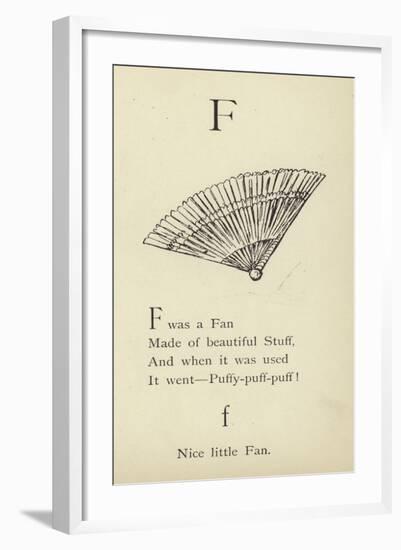 The Letter F-Edward Lear-Framed Giclee Print