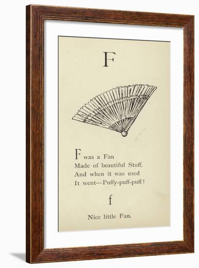 The Letter F-Edward Lear-Framed Giclee Print