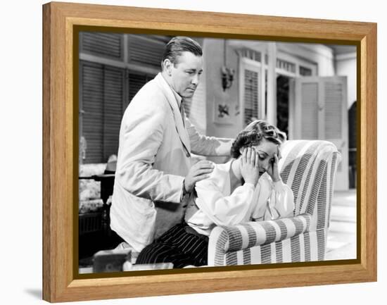 The Letter, from Left, Herbert Marshall, Bette Davis, 1940-null-Framed Stretched Canvas