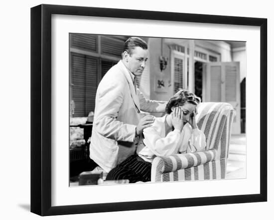 The Letter, from Left, Herbert Marshall, Bette Davis, 1940-null-Framed Photo