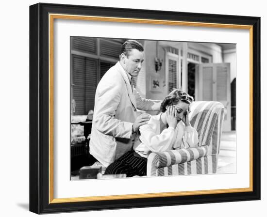 The Letter, from Left, Herbert Marshall, Bette Davis, 1940-null-Framed Photo