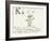 The Letter K of the Alphabet, c.1880 Pen and Indian Ink-Edward Lear-Framed Giclee Print