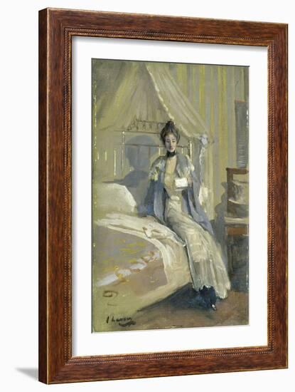 The Letter (Oil on Millboard)-John Lavery-Framed Giclee Print