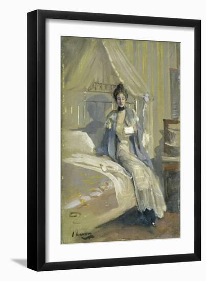 The Letter (Oil on Millboard)-John Lavery-Framed Giclee Print