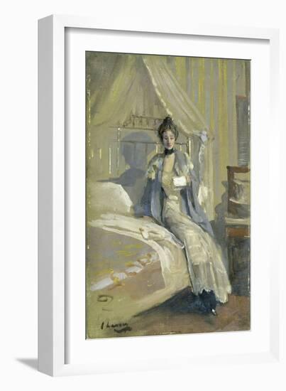 The Letter (Oil on Millboard)-John Lavery-Framed Giclee Print