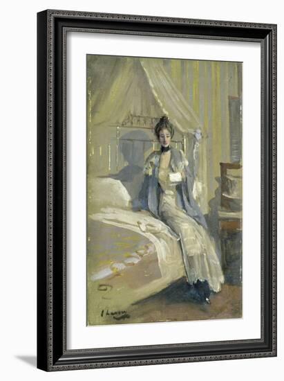 The Letter (Oil on Millboard)-John Lavery-Framed Giclee Print