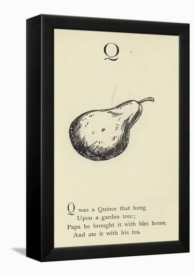 The Letter Q-Edward Lear-Framed Premier Image Canvas