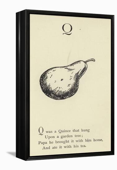 The Letter Q-Edward Lear-Framed Premier Image Canvas