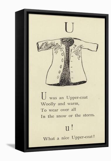 The Letter U-Edward Lear-Framed Premier Image Canvas