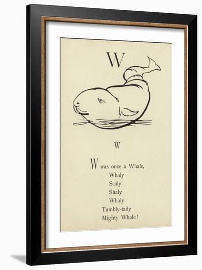 The Letter W-Edward Lear-Framed Giclee Print