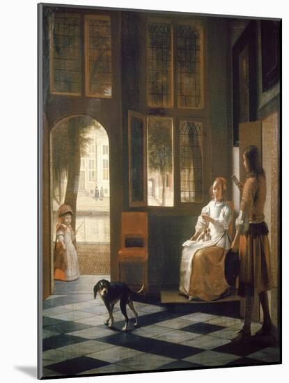 The Letter-Pieter de Hooch-Mounted Giclee Print