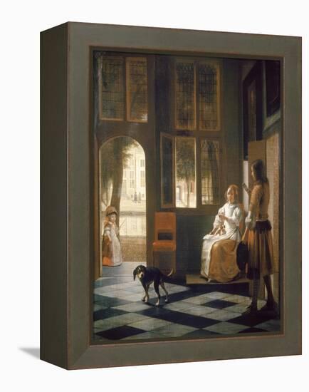 The Letter-Pieter de Hooch-Framed Premier Image Canvas