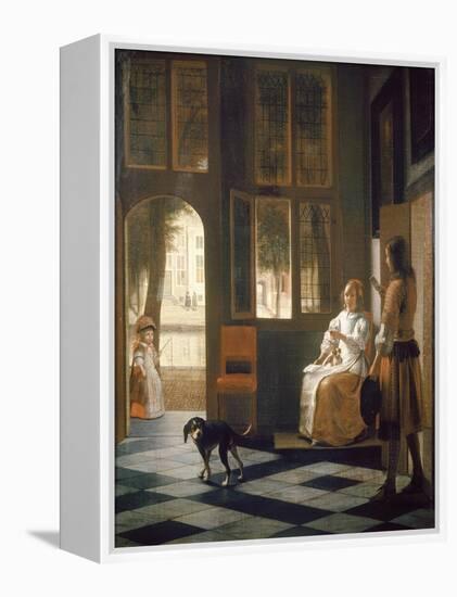 The Letter-Pieter de Hooch-Framed Premier Image Canvas