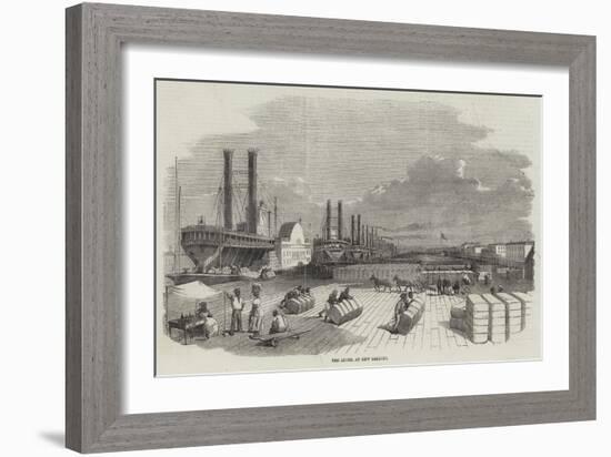 The Levee, at New Orleans-null-Framed Giclee Print