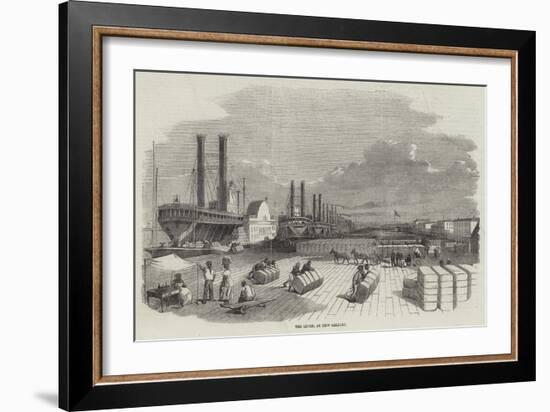 The Levee, at New Orleans-null-Framed Giclee Print