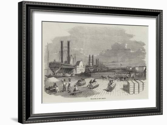 The Levee, at New Orleans-null-Framed Giclee Print