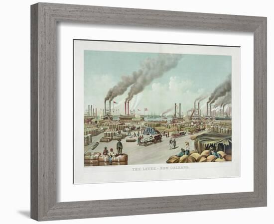 The Levee - New Orleans-null-Framed Giclee Print