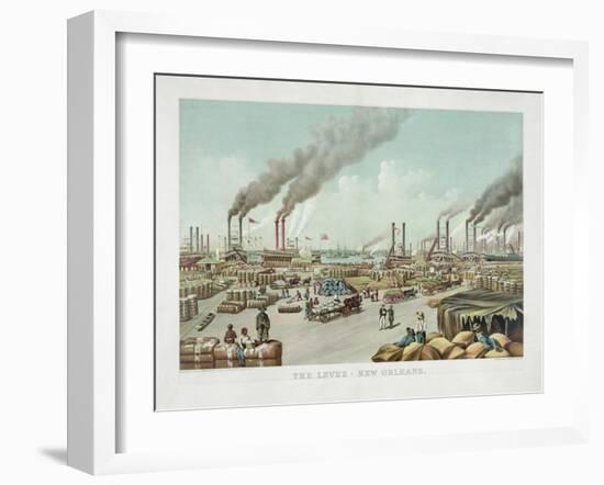 The Levee - New Orleans-null-Framed Giclee Print