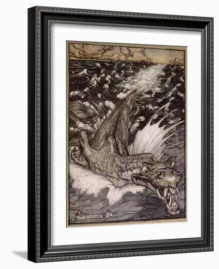 The Leviathan, 1908-Arthur Rackham-Framed Giclee Print