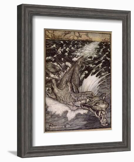 The Leviathan, 1908-Arthur Rackham-Framed Giclee Print