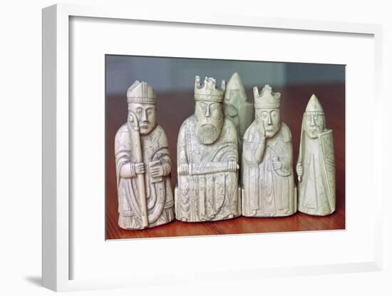 The Lewis Chessmen, (Norwegian?), c1150-c1200. Artist: Unknown-Unknown-Framed Giclee Print