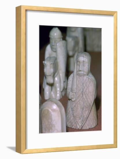 The Lewis Chessmen, (Norwegian?), c1150-c1200. Artist: Unknown-Unknown-Framed Giclee Print