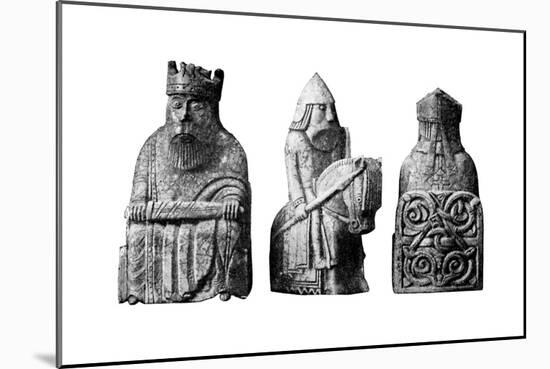 The Lewis Chessmen, (Norwegian), C1150-C1200-null-Mounted Giclee Print