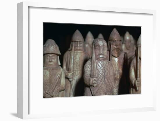 The Lewis Chessmen, (Norwegian?), c1150-c1200-Unknown-Framed Giclee Print