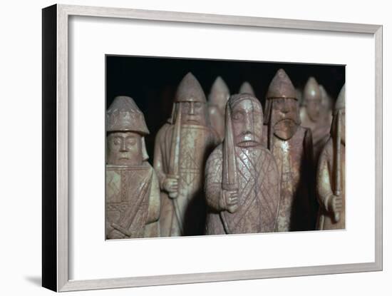 The Lewis Chessmen, (Norwegian?), c1150-c1200-Unknown-Framed Giclee Print