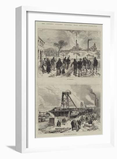 The Leycett Colliery Disaster, Near Newcastle-Under-Lyne-Charles Robinson-Framed Giclee Print