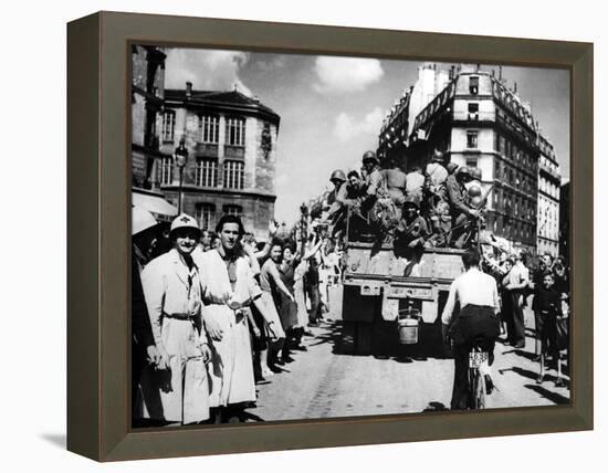 The Liberation of Paris, August 1944-null-Framed Premier Image Canvas