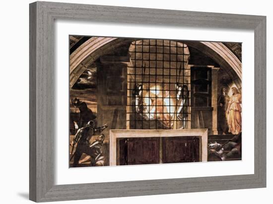 The Liberation of St Peter, 1514-Raphael-Framed Giclee Print
