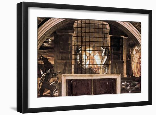 The Liberation of St Peter, 1514-Raphael-Framed Giclee Print
